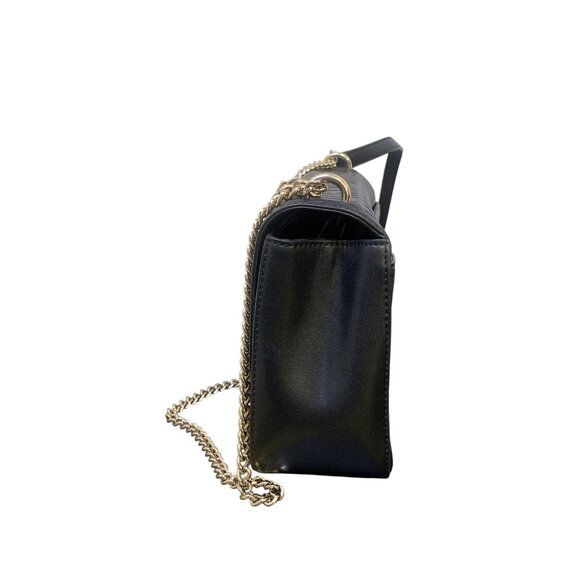 DKNY Black Embossed Crossbody Bag With Chain Strap - Picture 6 of 9